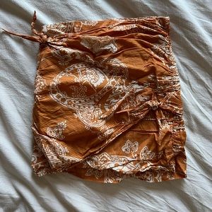 Zara Orange mini skirt